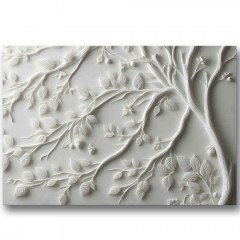 Canvas Painting Wabisabi 895FNA1428 100x70cm White Wallity