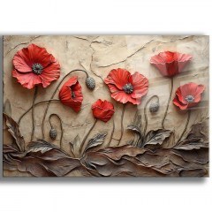 Πίνακας Γυάλινος Cam 544CLR1508 100x70cm Multi Wallity