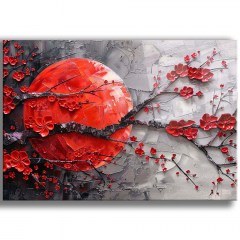 Tempered Glass Painting Cam 544CLR1616 100x70cm Multi Wallity