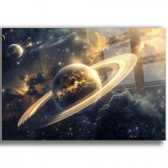 Πίνακας Γυάλινος Cam 544CLR1658 100x70cm Multi Wallity