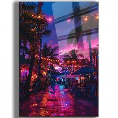 Πίνακας Γυάλινος Cam 544CLR1220 70x100cm Multi Wallity