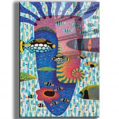 Πίνακας Γυάλινος Cam 544CLR1256 70x100cm Multi Wallity