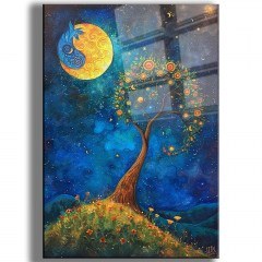 Πίνακας Γυάλινος Cam 544CLR1454 70x100cm Multi Wallity