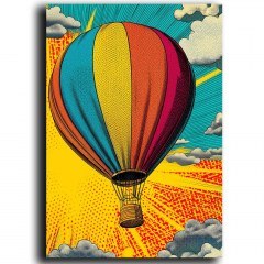 Πίνακας Καμβάς Pop 649THL1162 70x100cm Multi Wallity