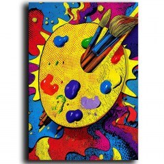 Canvas Painting Pop 649THL1168 70x100cm Multi Wallity