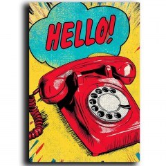 Πίνακας Καμβάς Pop 649THL1174 70x100cm Multi Wallity