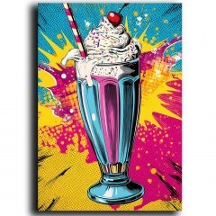 Πίνακας Καμβάς Pop 649THL1180 70x100cm Multi Wallity