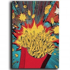 Πίνακας Καμβάς Pop 649THL1182 70x100cm Multi Wallity