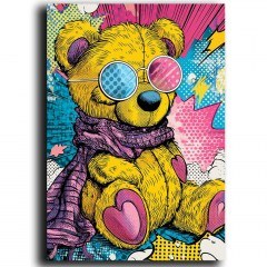 Πίνακας Καμβάς Pop 649THL1194 70x100cm Multi Wallity