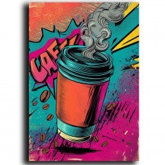 Πίνακας Καμβάς Pop 649THL1198 70x100cm Multi Wallity