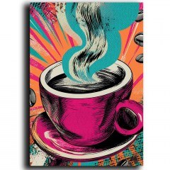 Πίνακας Καμβάς Pop 649THL1200 70x100cm Multi Wallity