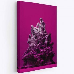 Canvas Painting Hm 468VLR1193 70x100cm Multi-Fuchsia Wallity