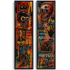 Κάδρα Huhu (Σετ 2Τμχ) 920MSN1102 25x100cm Multi Wallity