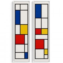 Κάδρα Huhu (Σετ 2Τμχ) 920MSN1106 25x100cm Multi Wallity