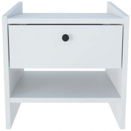 Bedside Table Berlin 875ZNA3410 45x35x45cm White WHITE
