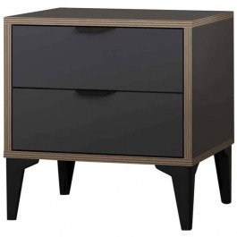 Bedside Table Arden 260ETH1103 45x40x52cm Anthracite ANTHRACITE