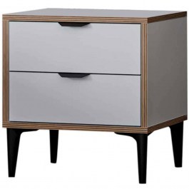 Bedside Table Arden 260ETH1102 45x40x52cm White WHITE