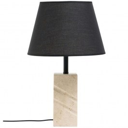 Table Lamp Valen 377KLT1110 D30x48cm 1xE27 Travertine Beige-Black Opviq BEIGE-BLACK
