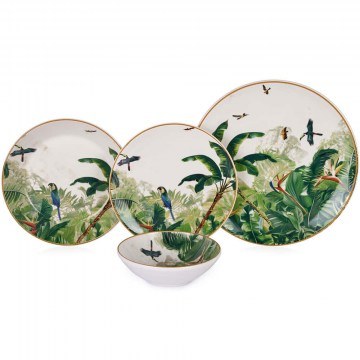 Dinner Plates Polly (Set 24Pcs) 492PST1101 Multi Hermia