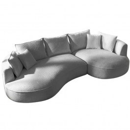 Corner Sofa (Right Corner) Venedik Boucle 752EST1344 317x163,5x71cm Grey GREY