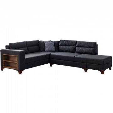 Corner Sofa - Bed (Left Corner) Tloft 752EST1363 230x285x80cm Anthracite