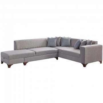 Corner Sofa - Bed (Left Corner) West 752EST1376 230x285x80cm Cream
