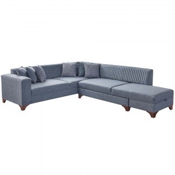 Corner Sofa - Bed (Right Corner) West 752EST1373 230x285x80cm Grey