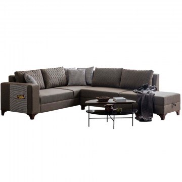 Corner Sofa - Bed Loft 752EST1356 230x285x80cm Brown
