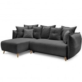 Corner Sofa - Bed Puffy 752EST1359 255x165x95cm Anthracite ANTHRACITE