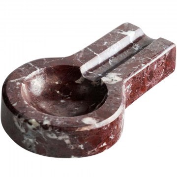 Ashtray Rosso Levanto Marble 371CTF1501 15x5x3cm Burgundy