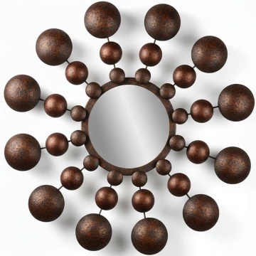 Wall Mirror Bys 930DYU1518 70x5x70cm Bronze Wallity