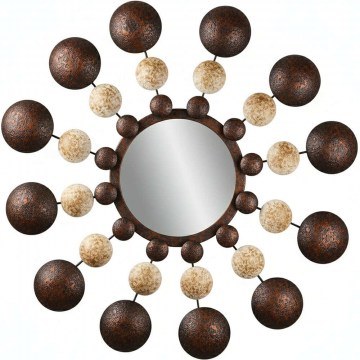 Wall Mirror Bys 930DYU1520 70x5x70cm Bronze-Cream Wallity