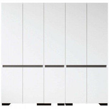 Ντουλάπα Πεντάφυλλη Floransa 225 469ORN1130 225x52x210cm White-Anthracite