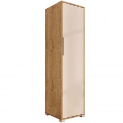 Ντουλάπα Μονόφυλλη Flora 469ORN1103 47x45x183cm Oak-White