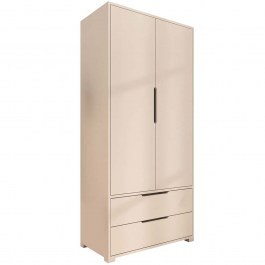 Ντουλάπα Δίφυλλη Flora 469ORN1107 90x45x183cm White WHITE