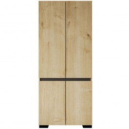 Ντουλάπα Δίφυλλη Floransa 469ORN1112 90x52x210cm Oak-Anthracite OAK