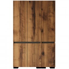 Ντουλάπα Τρίφυλλη Floransa 469ORN1122 135x52x210cm Walnut-Anthracite