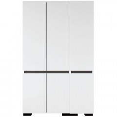 Ντουλάπα Τρίφυλλη Floransa 469ORN1123 135x52x210cm White-Anthracite