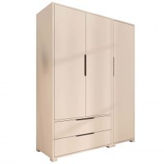 Ντουλάπα Τρίφυλλη Flora 469ORN1118 137x45x183cm White