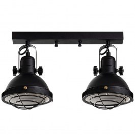 Φωτιστικό Οροφής - Σποτ Spoly 892OPV2141 43x16x25cm 2xE14 40W Black Opviq BLACK