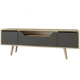 TV Furniture Roma 469ORN1711 150x29,7x52cm Oak-Anthracite ANTHRACITE-OAK