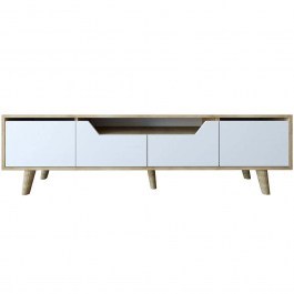 TV Furniture Roma 469ORN1712 180x30x53cm Oak-White OAK-WHITE