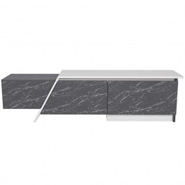 TV Furniture Zonas 875ZNA5334 180x35x28,6cm Marble Effect Black-White BLACK-WHITE