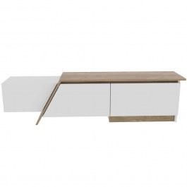 Έπιπλο Τηλεόρασης Zonas 875ZNA5327 180x35x28,6cm White-Walnut WHITE-WALNUT