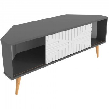 Έπιπλο Τηλεόρασης Mora 875ZNA5323 140x45x54cm Anthracite-White