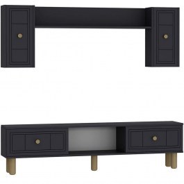 Σύνθεση Τηλεόρασης Dario Bohem 475OLV3363 150x29,6x44,6cm Anthracite ANTHRACITE