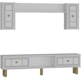 Σύνθεση Τηλεόρασης Dario Bohem 475OLV3364 150x29,6x44,6cm White WHITE