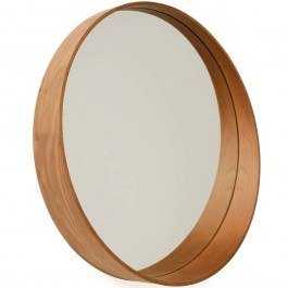 Καθρέπτης Τοίχου Bias 643MRL1305 80x11x80cm Walnut Hanah Home WALNUT