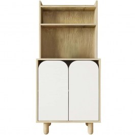Ντουλάπι Parma 469ORN1312 70x40x155cm Oak-White OAK-WHITE