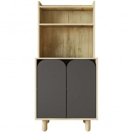 Ντουλάπι Parma 469ORN1314 70x40x155cm Oak-Anthracite ANTHRACITE-OAK